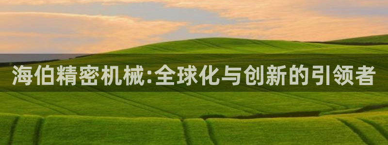 彩神v8是真的挣钱吗知乎：海伯精密机械:全球化与创新的引领者