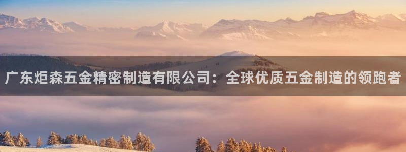 彩神官方邀请码是多少：广东炬森五金精密制造有限公司：全球优质五金制造的领跑者