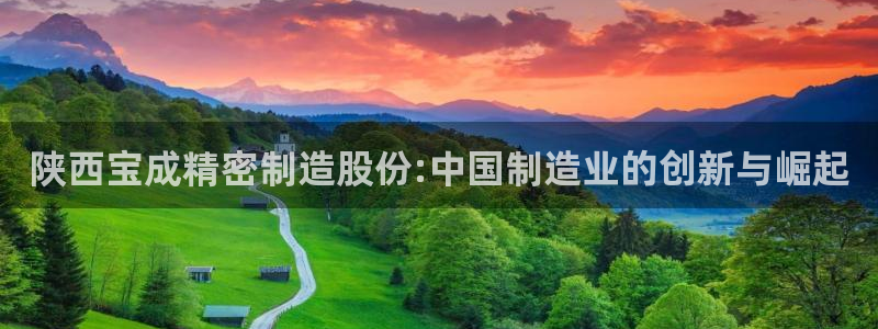 彩神v8iii：陕西宝成精密制造股份:中国制造业的创新与崛起