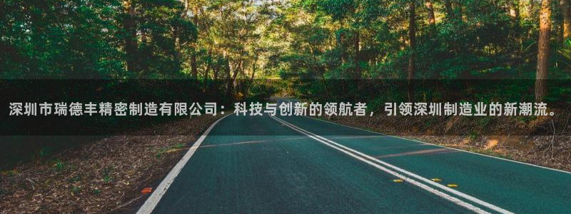 彩神v8手机客户端：深圳市瑞德丰精密制造有限公司：科技与创新的领航者，引领深圳制造业的新潮流。