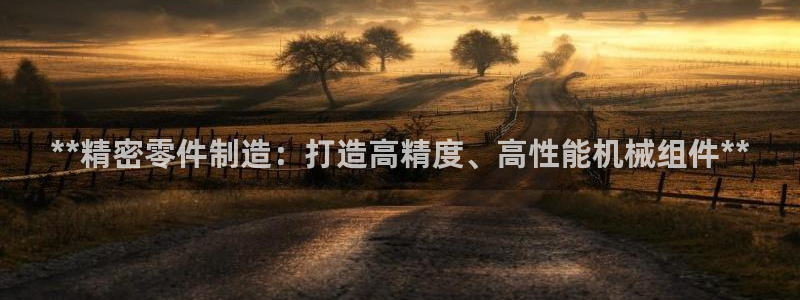 下载彩神争霸谁与我争锋：**精密零件制造：打造高精度、高性能机械组件**