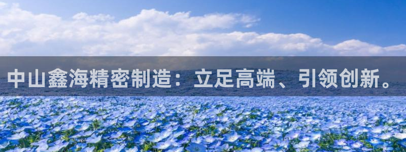 彩神v8手机客户端怎么下载：中山鑫海精密制造：立足高端、引领创新。