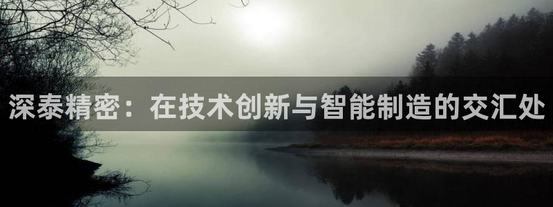 大发彩神最高邀请码：深泰精密：在技术创新与智能制造的交汇处