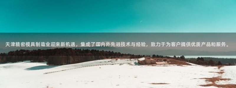 彩神v天天：天津精密模具制造业迎来新机遇，集成了国内外先进技术与经验，致力于为客户提供优质产品和服务。