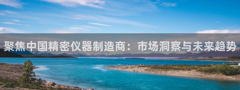 彩神v8平台正规吗：聚焦中国精密仪器制造商：市场洞察与未来趋势